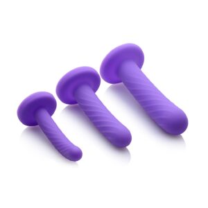 Tri-Play 3 Piece Silicone Dildo Set
