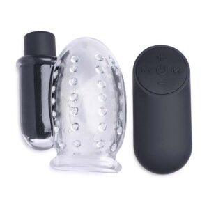28X Rechargeable Penis Head Teaser + Remote Control - Clear