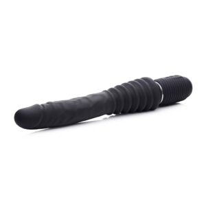 10X Thrust Master Vibrating and Thrusting Dildo with Handle