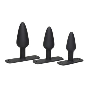 Bum-Tastic Trainer Set Silicone 3 Piece Anal Plug Set with Harness