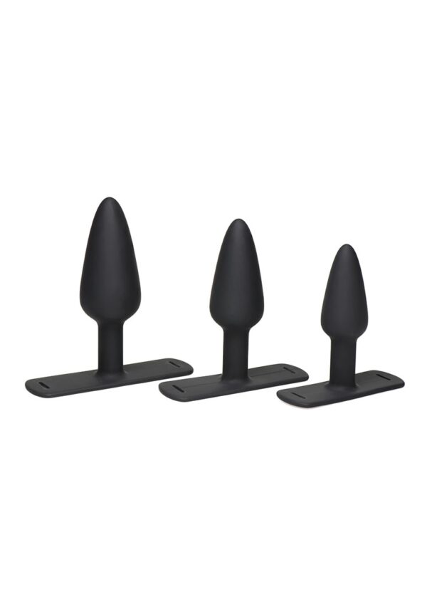 Bum-Tastic Trainer Set Silicone 3 Piece Anal Plug Set with Harness