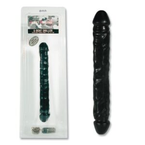 kleine dubbele dildo - zwart