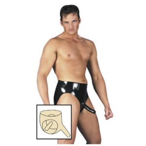 latex dildo slip voor hem