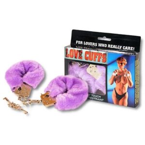 love cuffs purple plush