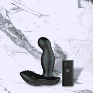Zwarte Siliconen Boost Met Opblaasbare Top Vibrator voor Mannen van Nexus