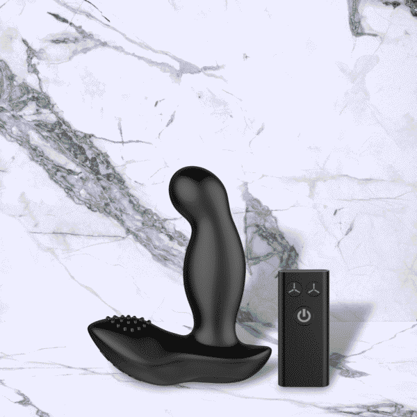 Zwarte Siliconen Boost Met Opblaasbare Top Vibrator voor Mannen van Nexus