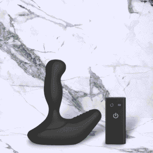 Zwarte Siliconen Revo Vibrator voor Mannen van Nexus