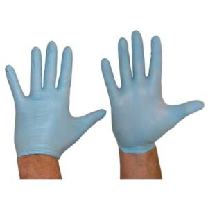 nitrile poedervrije handschoenen blauw large - 25st