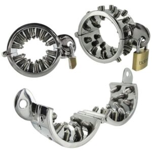 rvs spike penis en bal ring