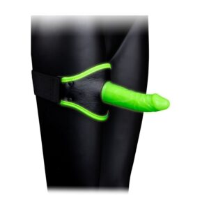 Ouch! Glow in the Dark Dijbeen Strap-On Dildo 14 cm