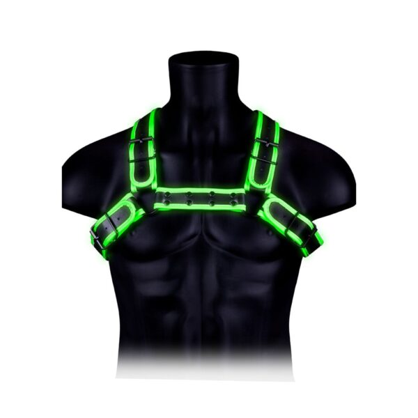 Ouch! Glow in the Dark Bulldog Harnas L/XL