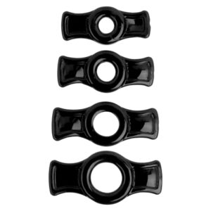titan men cockring set - zwart