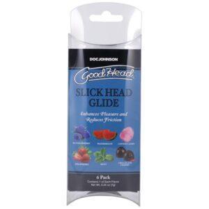 Doc Johnson - GoodHead Slick Head Glide - 6 stuks