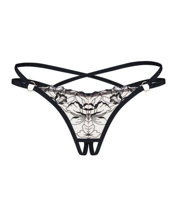 Obsessive - Vila Blanes Kruisloze String - Zwart