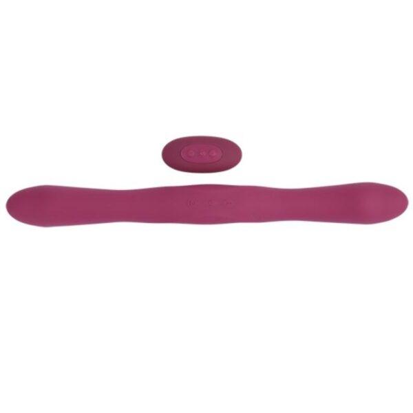 Doc Johnson - Dubbele Vibrator met Afstandsbediening - Rood