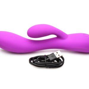 BANG! - Flexibele Rabbit Vibrator Duo Stimulatie - Paars