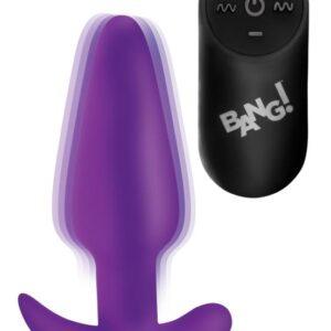 BANG! - Vibrerende Anaalplug met Afstandsbediening - Paars