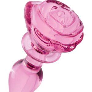 BOOTY SPARKS - Rose Glass Anaalplug Small - Roze