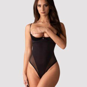 Obsessive -Stelisa Open Kruis Body - Zwart
