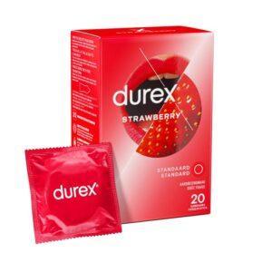 Durex - Condooms met Aardbeismaak - 20 stuks