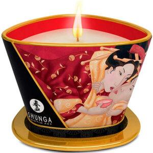 Shunga - Massagekaars Romance - Strawberry Sparkling Wine