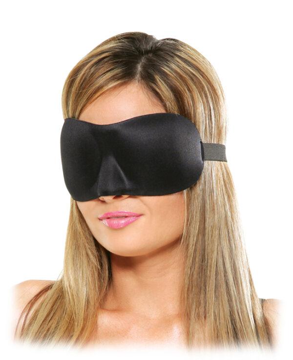 Satijnen Love Mask Deluxe - Zwart