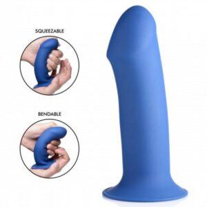Squeeze-It Dikke Dildo - Blauw