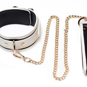 Kink in the Dark - Glow In De Dark Halsband Met Riem