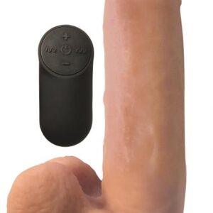 Realistische Vibrerende Dildo Met Zuignap - Beige