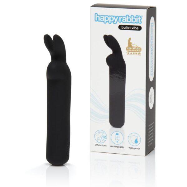 Happy Rabbit – Bullet Vibrator – Oplaadbaar & Zwart