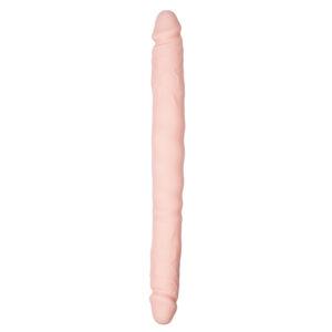 Huidkleurige dubbele dildo