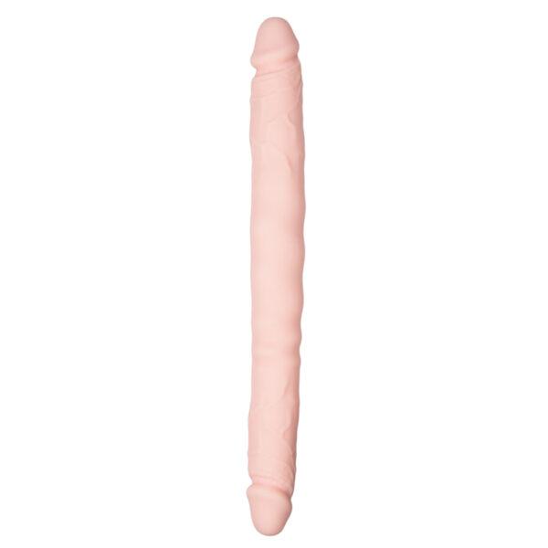 Huidkleurige dubbele dildo