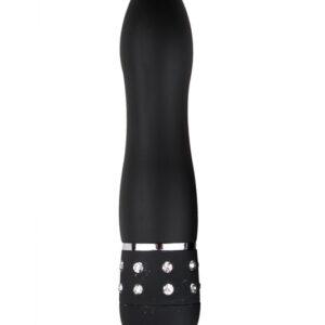 Zwarte gladde mini vibrator