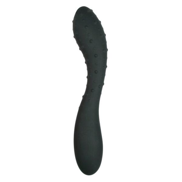 Zwarte dildo met noppen