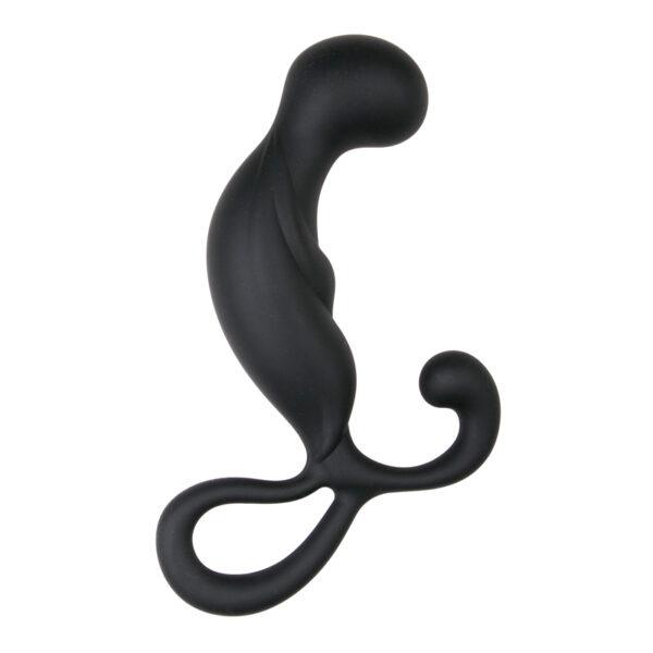 Gebogen prostaat dildo met handvat