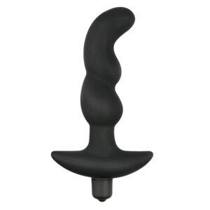 Zwarte siliconen prostaat vibrator