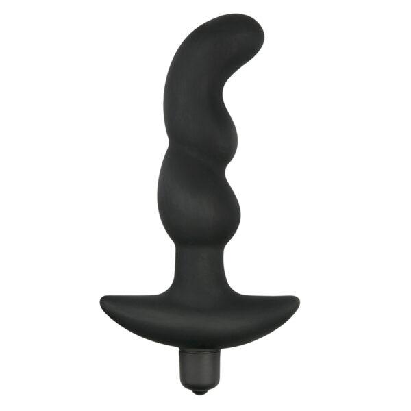 Zwarte siliconen prostaat vibrator