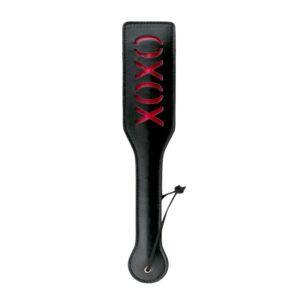 Leren Paddle XOXO - Zwart