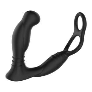 Simul8 Prostaatvibrator Met Cockring/Ballstretcher