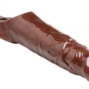 Realistische penis sleeve - Bruin