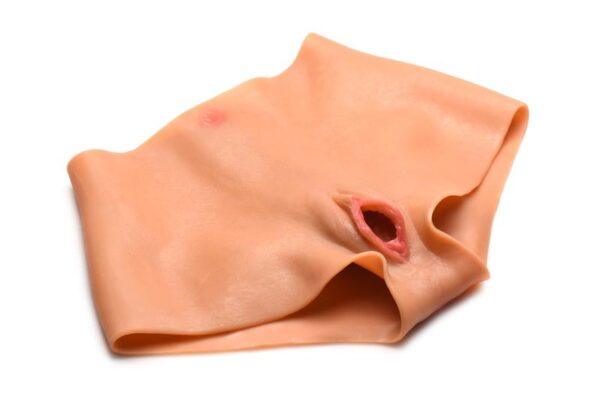 Slipje Siliconen Vagina + Kont - Medium