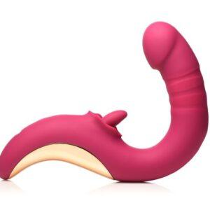 XR Brands - Tease & Please Likkende & Stotende Vibrator - Roze