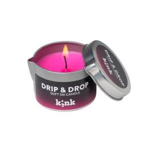 ‘Drip & Drop' - Soft-SM-Candle in neonpink