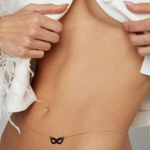 Christine Body Ketting Mask - Goud