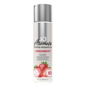 System JO - Aromatix Scented Massage Oil Aardbei -120 ml