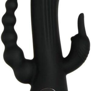 Evolved - Trifecta Rabbit Vibrator - Zwart