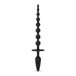 Anale Plug en Kralen - Zwart