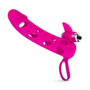 Penis Sleeve Met Bullet Vibrator - Roze