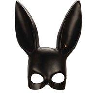 Zwart leer Luxe Masker & OogMasker van Asche & Gold