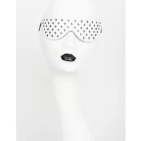 Bianco Leer Luxe Masker & OogMasker van Fraulein Kink